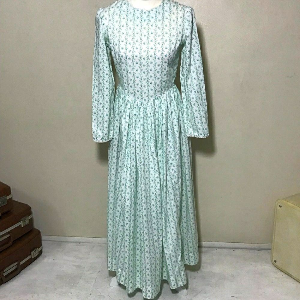 Vintage Handmade Floral Night Gown Women Dress Size M